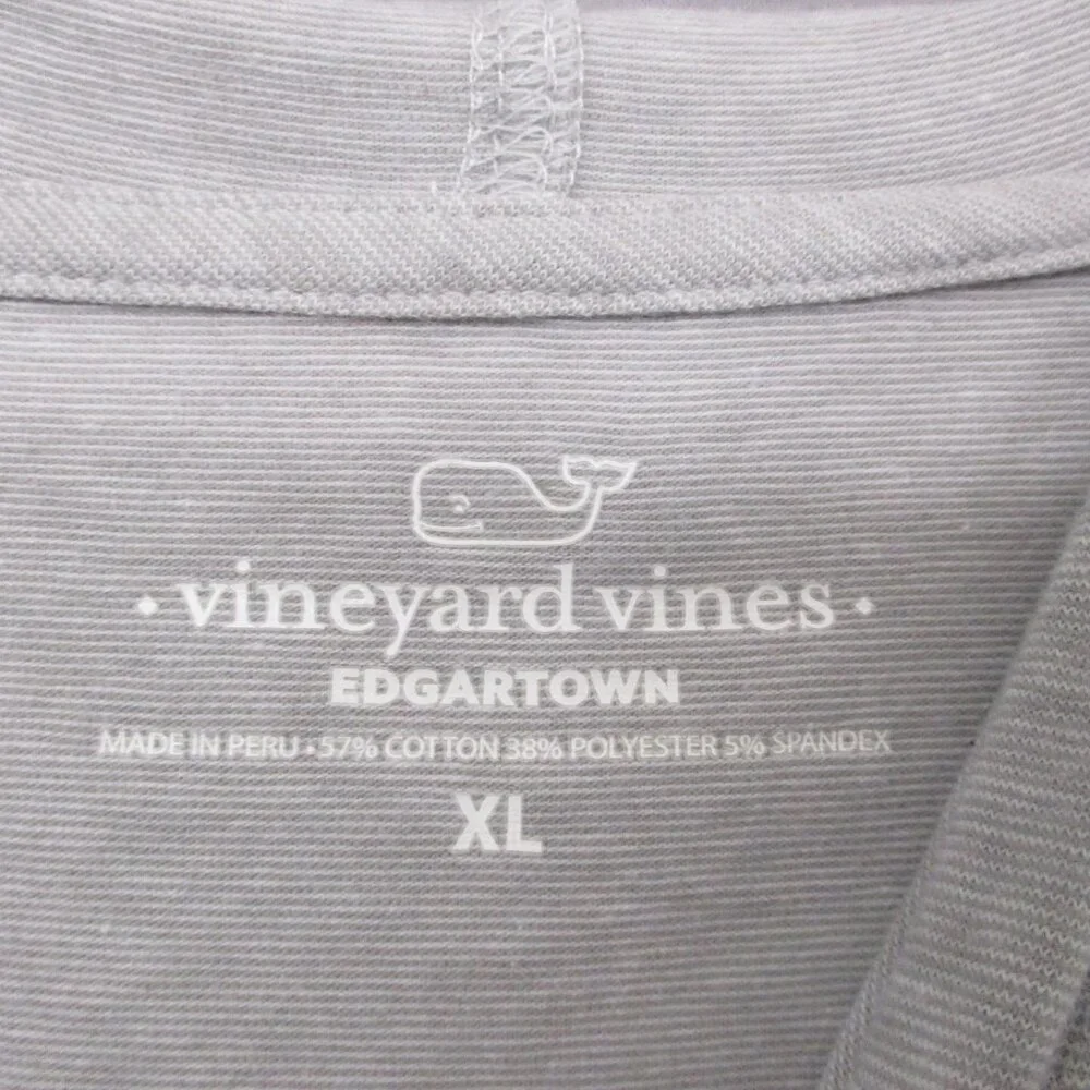 Vineyard Vines Graphic Print DIY Cropped Hooded Shirt Long Sleeve Gray‎ Women XL